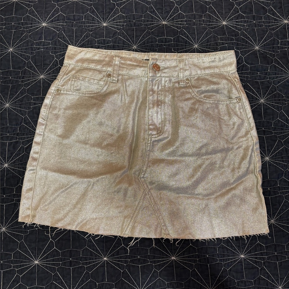 Forever 21 Metallic silver Mini Skirt